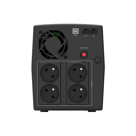 PowerWalker VI 2200 SH FR - UPS - AC 170-280 V - 1200 Watt - 2200 VA 9 Ah - USB - output connectors: 4 - 3
