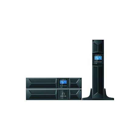 PowerWalker VFI 3000 RT HID - UPS (rack-mountable / external) - 2700 Watt - 3000 VA 9 Ah - RS-232, USB - output connectors: 9 - 2U - 19" - 5