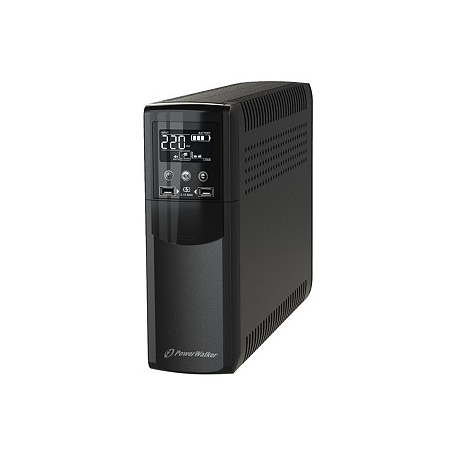PowerWalker VI 1500 CSW FR - UPS - AC 170-280 V - 900 Watt - 1500 VA - 9 Ah - USB - output connectors: 8 - 3
