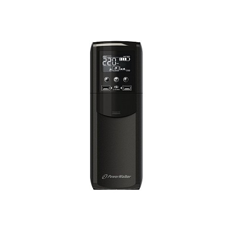 PowerWalker VI 1500 CSW FR - UPS - AC 170-280 V - 900 Watt - 1500 VA - 9 Ah - USB - output connectors: 8 - 5