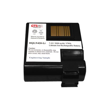 GTS HQLN420-LI - Printer battery - Lithium Ion - 5000 mAh - for Zebra QLn 420 - 0
