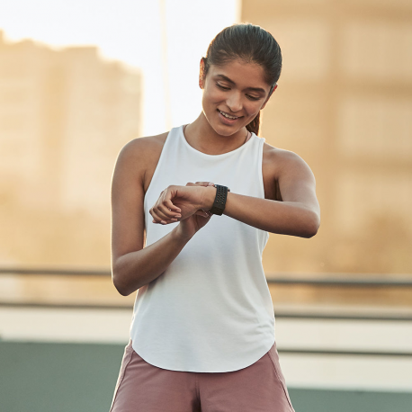 Fitbit Versa 2 (NFC) Smartwatch, Black/Carbon Aluminum