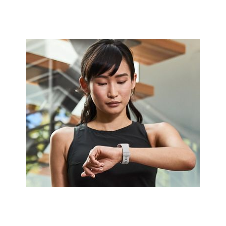 Fitbit Versa 2 (NFC) Smartwatch, Stone/Mist Grey Aluminum