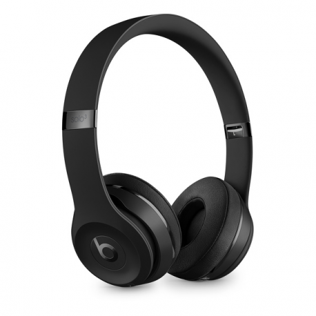 Beats Solo3 - The Beats Icon Collection - headphones with mic - on-ear - Bluetooth - wireless - 3.5 mm jack - noise isolating - matte black - for iPad / iPhone / iPod / TV / Watch - 4