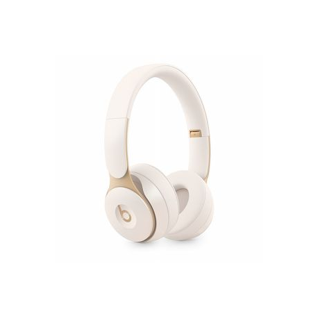 Beats Solo Pro - Headphones with mic - on-ear - Bluetooth - wireless - active noise cancelling - ivory - for iPad / iPhone / iPod / TV / Watch - 4