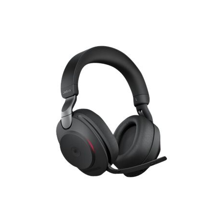 Jabra Evolve2 85 MS Stereo - Headset - full size - Bluetooth - wireless, wired - active noise cancelling - 3.5 mm jack - noise isolating - black - Certified for Microsoft Teams - 3