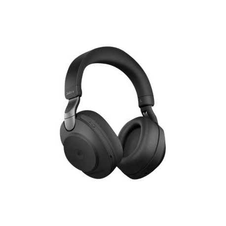 Jabra Evolve2 85 MS Stereo - Headset - full size - Bluetooth - wireless, wired - active noise cancelling - 3.5 mm jack - noise isolating - black - Certified for Microsoft Teams - 1