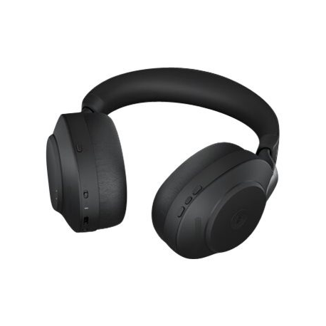 Jabra Evolve2 85 MS Stereo - Headset - full size - Bluetooth - wireless, wired - active noise cancelling - 3.5 mm jack - noise isolating - black - Certified for Microsoft Teams - 4