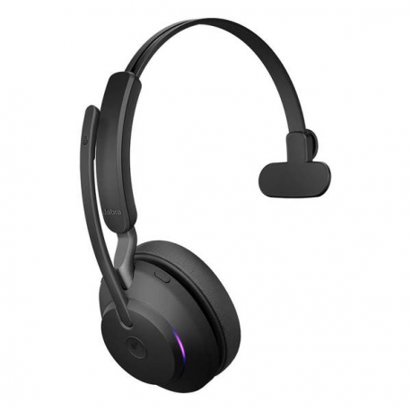 Jabra Evolve2 65 MS Mono - Headset - on-ear - convertible - Bluetooth - wireless - USB-C - noise isolating - black - Certified for Microsoft Teams - 1