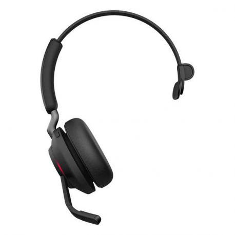 Jabra Evolve2 65 MS Mono - Headset - on-ear - convertible - Bluetooth - wireless - USB-C - noise isolating - black - Certified for Microsoft Teams - 2