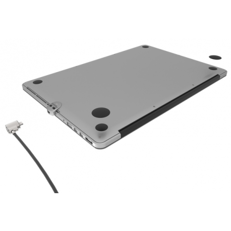 Compulocks MacBook Pro Retina Cable Lock Adapter - Security slot lock adapter - silver - for Apple MacBook Pro with Retina display 13.3" (Late 2012, Early 2013, Late 2013, Mid 2014, Early 2015) - 4