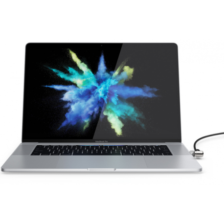 Compulocks MacBook Pro Touch Bar Lock Adapter (Cable Lock Not Included) - Security slot lock adapter - silver - for Apple MacBook Pro with Touch Bar 13.3" 4x Thunderbolt 3 (Late 2016, Mid 2017, Mid 2018, Mid 2019, Early 2020); MacBook Pro with Touch Bar 15.4" (Late 2016, Mid 2017, Mid 2018, Mid 2019) - 7