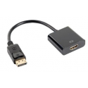 Lanberg - Adapter - DisplayPort male to HDMI female - 20 cm - black