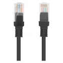 Lanberg - Patch cable - RJ-45 (M) to RJ-45 (M) - 25 cm - UTP - CAT 5e - molded, snagless, stranded - black, RAL 9004