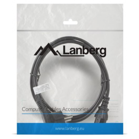 Lanberg - Power cable - CEI 23-16 / VII  /  CEE 7 / 3 (SCHUKO) to IEC 60320 C13 - 10 A - 1.8 m - black - 3