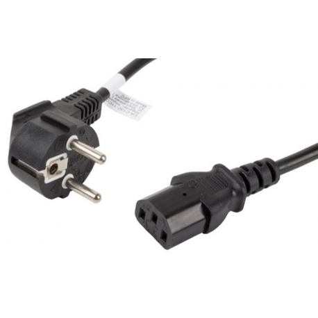 Lanberg - Power cable - CEE 7 / 7 (M) to IEC 60320 C13 - 10 A - 1.8 m - black - 0