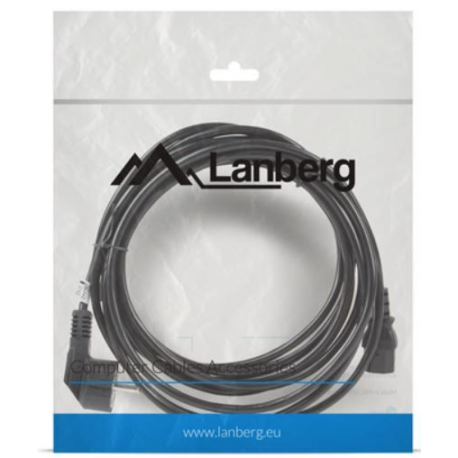 Lanberg - Power cable - CEI 23-16 / VII  /  CEE 7 / 3 (SCHUKO) to IEC 60320 C13 - 10 A - 5 m - black - 3