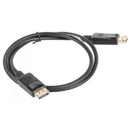 Lanberg - DisplayPort cable - DisplayPort (M) latched to DisplayPort (M) latched - DisplayPort 1.2 - 300 V - 1 m - 4K support - black - 2