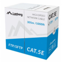 Lanberg - Bulk cable - 305 m - UTP - CAT 5e - stranded - grey, RAL 7035