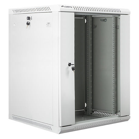 Lanberg - Rack cabinet - wall mountable - grey, RAL 7035 - 15U - 19" - 2