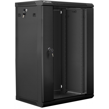 Lanberg - Rack cabinet - wall mountable - grey, RAL 7035 - 18U - 19" - 0