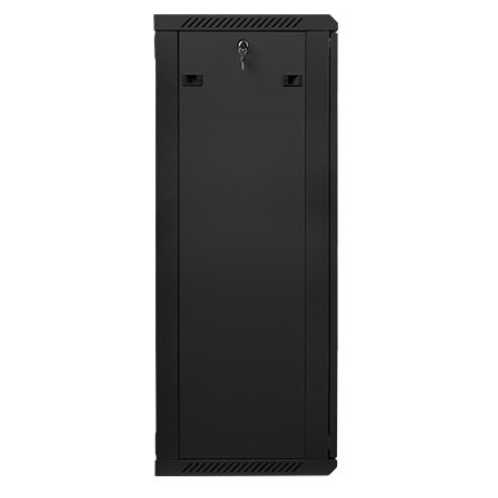 Lanberg - Rack cabinet - wall mountable - black, RAL 9004 - 27U - 19" - 3