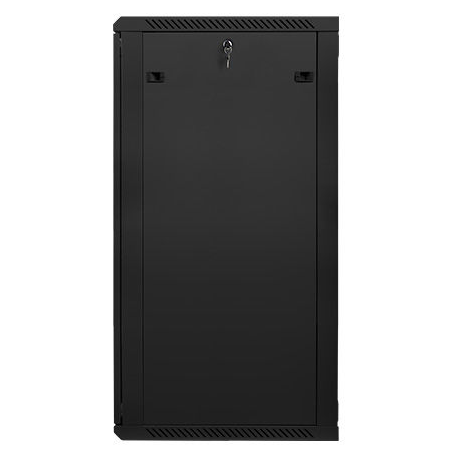Lanberg - Rack cabinet - wall mountable - black, RAL 9004 - 27U - 19" - 4