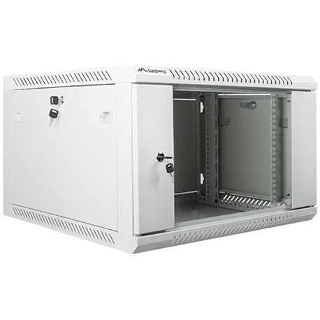 Lanberg - Rack cabinet - wall mountable - grey, RAL 7035 - 6U - 19" - 2