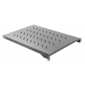 Lanberg - Rack shelf - black, RAL 9004 - 1U - 19"
