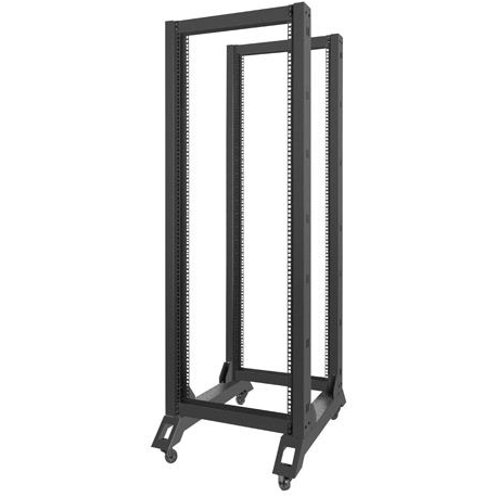 Lanberg - Rack open frame - black, RAL 9004 - 32U - 19" - 0