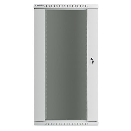 Lanberg - Rack cabinet - wall mountable - grey, RAL 7035 - 27U - 19" - 1