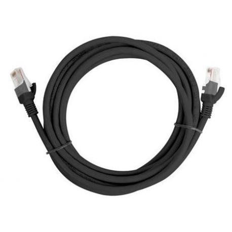Lanberg - Patch cable - RJ-45 (M) to RJ-45 (M) - 20 m - UTP - CAT 6 - stranded - black, RAL 9004 - 2