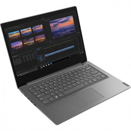 Lenovo V14-IWL 81YB - Core i3 8145U  /  2.1 GHz - Win 10 Home 64-bit - 8 GB RAM - 256 GB SSD NVMe - 14" TN 1920 x 1080 (Full HD) - GF MX110  /  UHD Graphics 620 - Wi-Fi, Bluetooth - iron grey - kbd: Nordic - 0