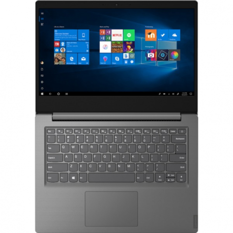 Lenovo V14-IWL 81YB - Core i3 8145U  /  2.1 GHz - Win 10 Home 64-bit - 8 GB RAM - 256 GB SSD NVMe - 14" TN 1920 x 1080 (Full HD) - GF MX110  /  UHD Graphics 620 - Wi-Fi, Bluetooth - iron grey - kbd: Nordic - 1
