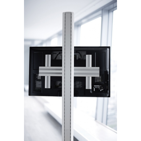 SMS X H Unislide - Mounting kit (ceiling mount, wall/floor mount) for flat panel - silver - 1