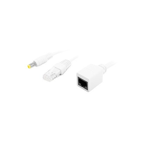 LANBERG AD-POE-0015-W Lanberg PoE Injector Passive UTP Kit, 0,15m