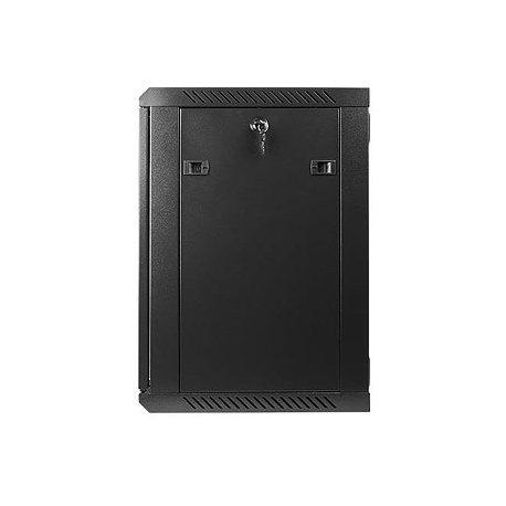 Lanberg - Rack cabinet - wall mountable - black, RAL 9004 - 12U - 19" - 5