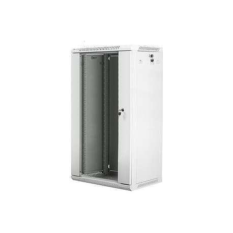 Lanberg - Rack cabinet - wall mountable - grey, RAL 7035 - 22U - 19" - 1
