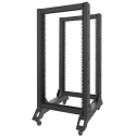 Lanberg - Rack open frame - black - 27U - 19"