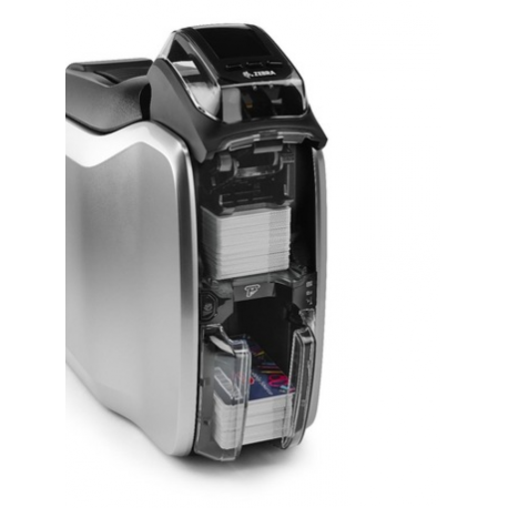 Zebra ZXP Series 9 - Plastic card printer - colour - Duplex - dye sublimation retransfer - CR-80 Card (85.6 x 54 mm) up to 140 cards / hour (colour) - capacity: 150 cards - USB 2.0, LAN - 7