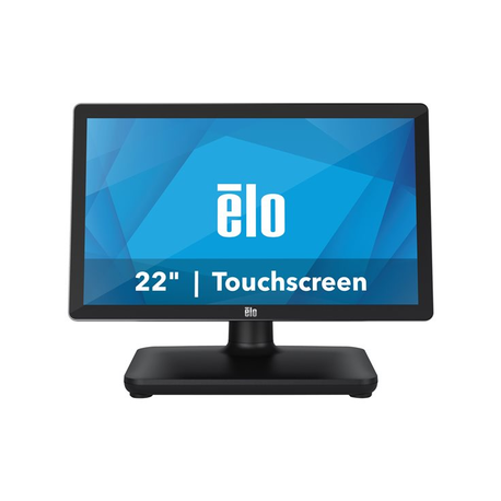 EloPOS System i5 - With I / O Hub Stand - all-in-one - 1 x Core i5 8500T / 2.1 GHz - vPro - RAM 8 GB - SSD 128 GB - UHD Graphics 630 - GigE - WLAN: 802.11a / b / g / n / ac, Bluetooth 5.0 - Win 10 IoT Enterprise LTSB 64-bit - monitor: LED 21.5" 1920 x 1080 (Full HD) touchscreen - black - 1