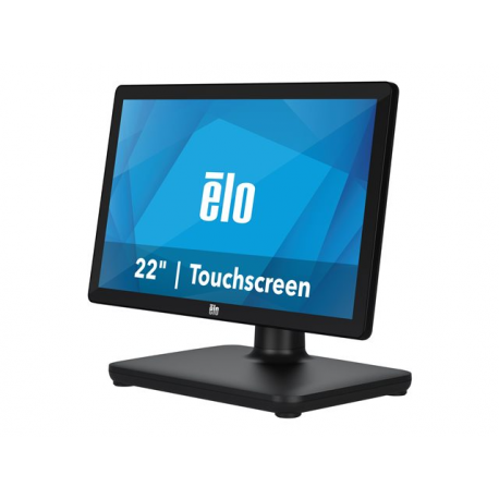 EloPOS System i5 - With I / O Hub Stand - all-in-one - 1 x Core i5 8500T / 2.1 GHz - vPro - RAM 8 GB - SSD 128 GB - UHD Graphics 630 - GigE - WLAN: 802.11a / b / g / n / ac, Bluetooth 5.0 - Win 10 IoT Enterprise LTSB 64-bit - monitor: LED 21.5" 1920 x 1080 (Full HD) touchscreen - black - 2