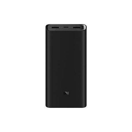 Xiaomi Redmi - Power bank - 20000 mAh - 74 Wh - 18 Watt - 3.6 A - Fast Charge - 2 output connectors (USB) - black - 1