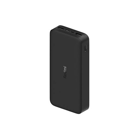 Xiaomi Redmi - Power bank - 20000 mAh - 74 Wh - 18 Watt - 3.6 A - Fast Charge - 2 output connectors (USB) - black - 2