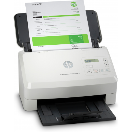 HP ScanJet Enterprise Flow 5000 s5 - Document scanner - CMOS / CIS - Duplex - 216 x 3100 mm - 600 dpi x 600 dpi - up to 65 ppm (mono) / up to 65 ppm (colour) - ADF (80 sheets) - up to 7500 scans per day - USB 3.0 - 4