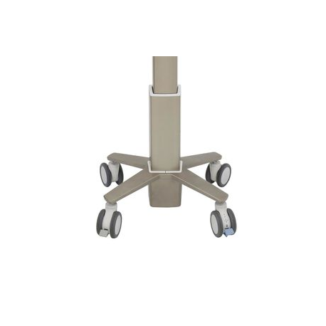 Ergotron CareFit - Cart - Slim - for notebook - aluminium, zinc-plated steel, high-grade plastic - white, warm grey - screen size: up to 17.3" - 3