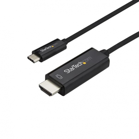 2M USB C TO HDMI CABLE - BLACK (StarTech.com 2m USB-C auf HDMI Kabel - Monitorkabel - 4K bei 60Hz - USB Typ C zu HDMI Kabel - Sc