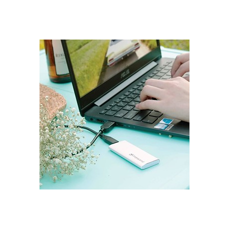 Transcend 480GB, external SSD, ESD240C, USB 3.1 Gen 2, Type C, R/W 520/460 MB/s