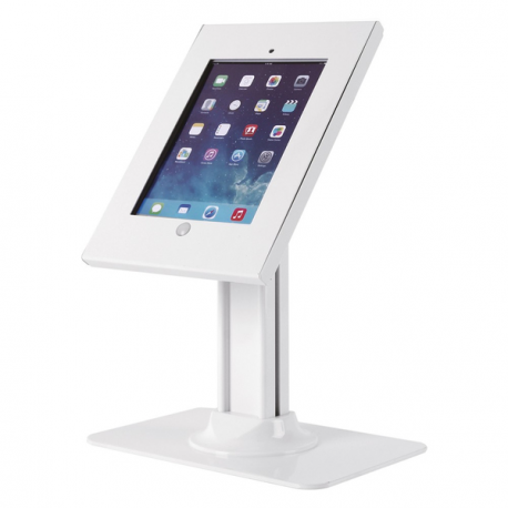 Neomounts by Newstar TABLET-D300 - Stand - for tablet - lockable - white - desktop - for Apple 9.7-inch iPad Pro; iPad; iPad 2; iPad Air; iPad Air 2; iPad with Retina display - 8