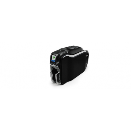 Zebra ZC350 - Plastic card printer - colour - dye sublimation / thermal transfer - CR-80 Card (85.6 x 54 mm) - 300 dpi - up to 1000 cards / hour (mono)  /  up to 225 cards / hour (colour) - capacity: 100 cards - USB 2.0, LAN - 3